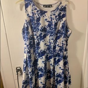 Blue Floral Dress